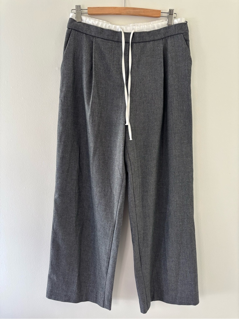 Zara Double Waistband Wide-Leg Trousers